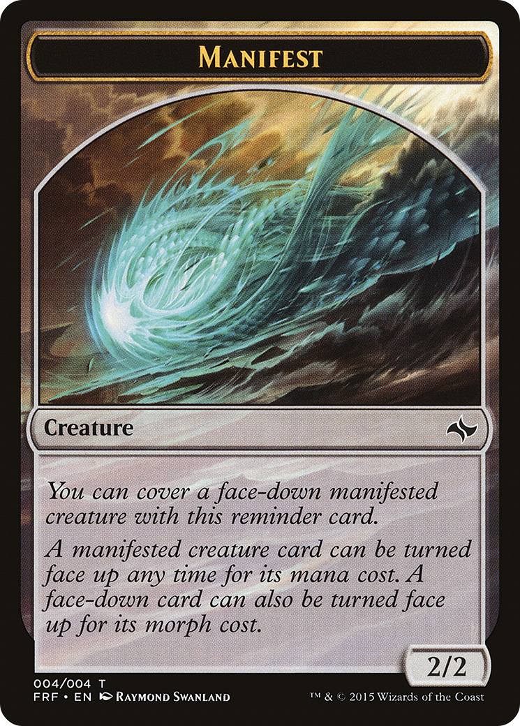 Manifest (TFRF-004) - Fate Reforged Tokens