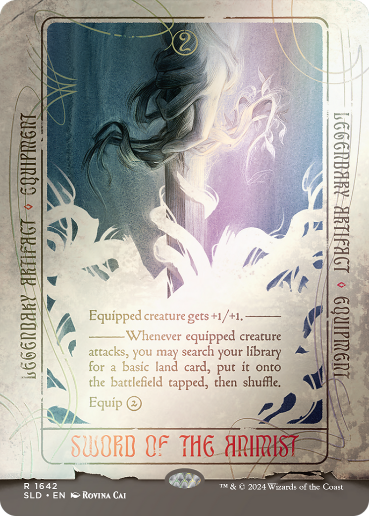 Sword of the Animist (SLD-1642★) - Secret Lair Drop (Borderless) Foil - Premium MTG Single from Wizards of the Coast - Just $21.42! Shop now at Game Crave Tournament Store