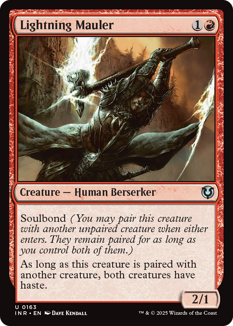 Lightning Mauler (-163) - Innistrad Remastered - Premium MTG Single from Wizards of the Coast - Just $0.25! Shop now at Game Crave Tournament Store