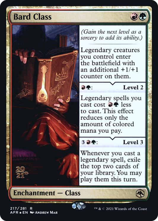 Bard Class (PAFR-217S) - Adventures in the Forgotten Realms Promos Foil