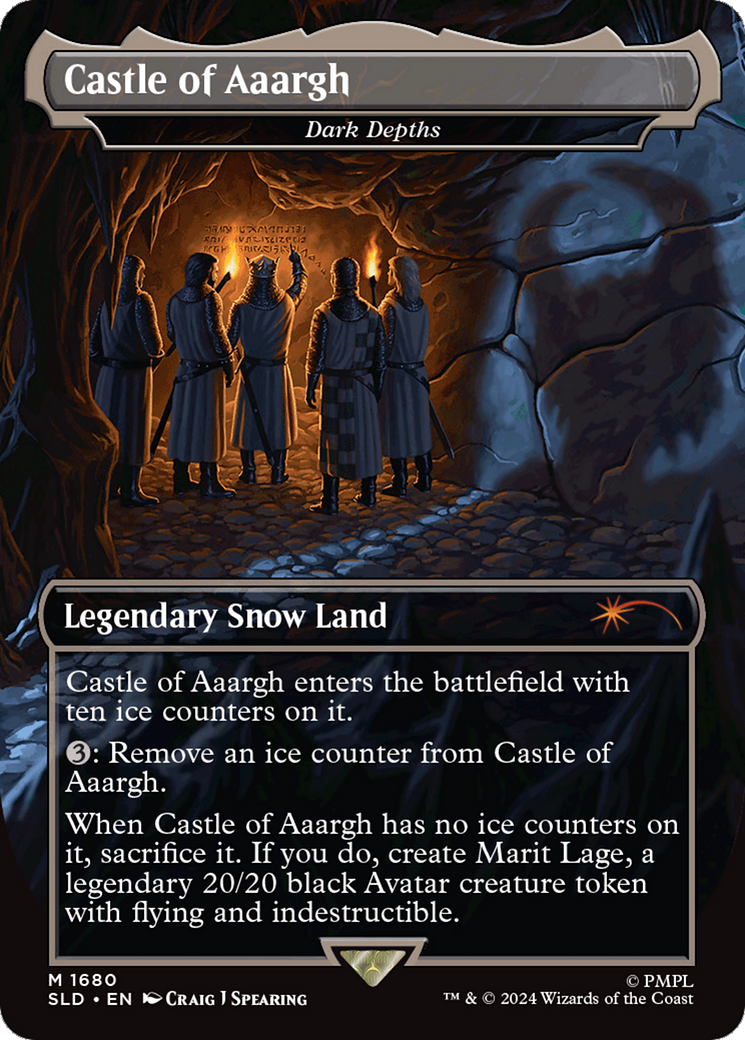 Dark Depths (SLD-1680) - Secret Lair Drop / Castle of Aaargh (Borderless) - Premium MTG Single from Wizards of the Coast - Just $10! Shop now at Game Crave Tournament Store