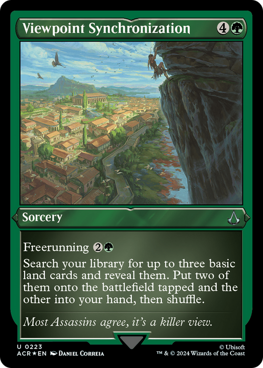 Viewpoint Synchronization (ACR-223) - Assassin's Creed Etched Foil - Premium MTG Single from Wizards of the Coast - Just $1.50! Shop now at Game Crave Tournament Store