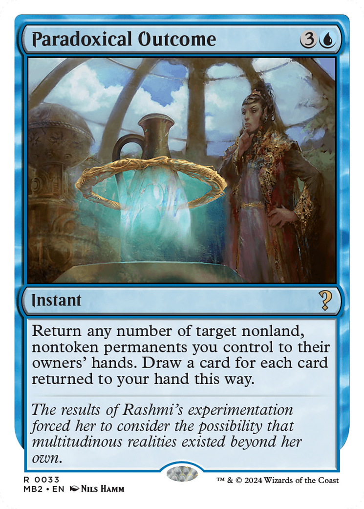 Paradoxical Outcome (MB2-033) - Mystery Booster 2 - Premium MTG Single from Wizards of the Coast - Just $0.32! Shop now at Game Crave Tournament Store