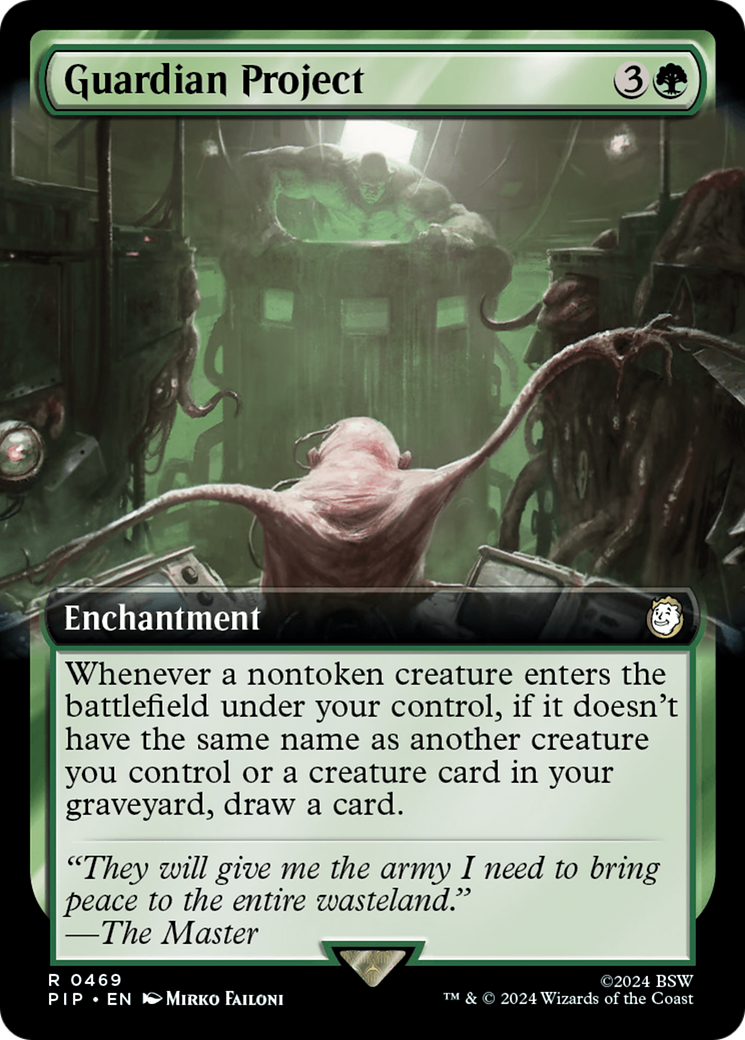 Guardian Project (PIP-469) - Fallout: (Extended Art) - Premium MTG Single from Wizards of the Coast - Just $8.86! Shop now at Game Crave Tournament Store