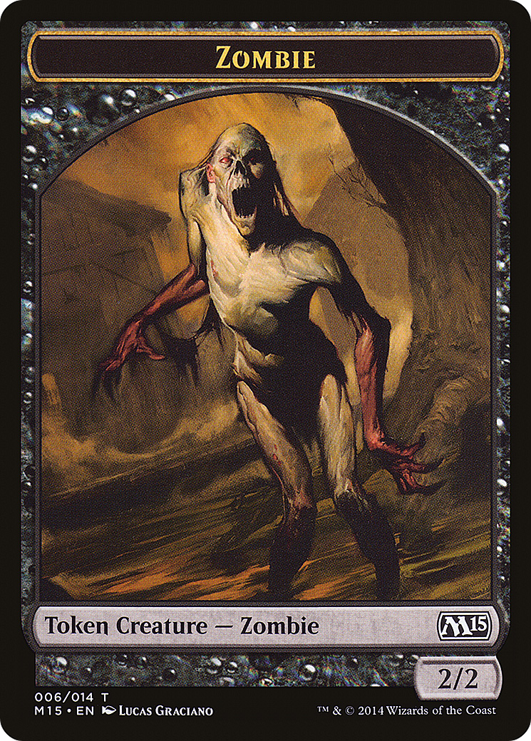 Zombie (TM15-006) - Magic 2015 Tokens