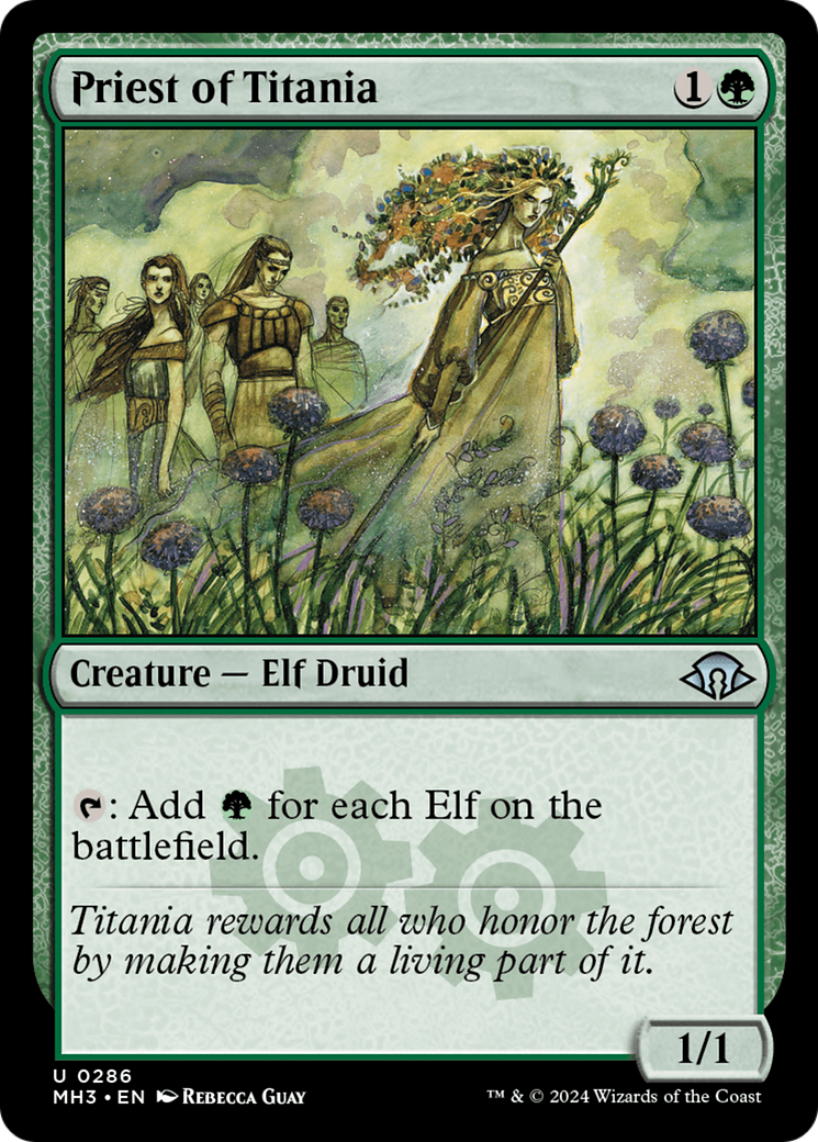 Priest of Titania (MH3-286) - Modern Horizons 3 - Premium MTG Single from Wizards of the Coast - Just $0.25! Shop now at Game Crave Tournament Store