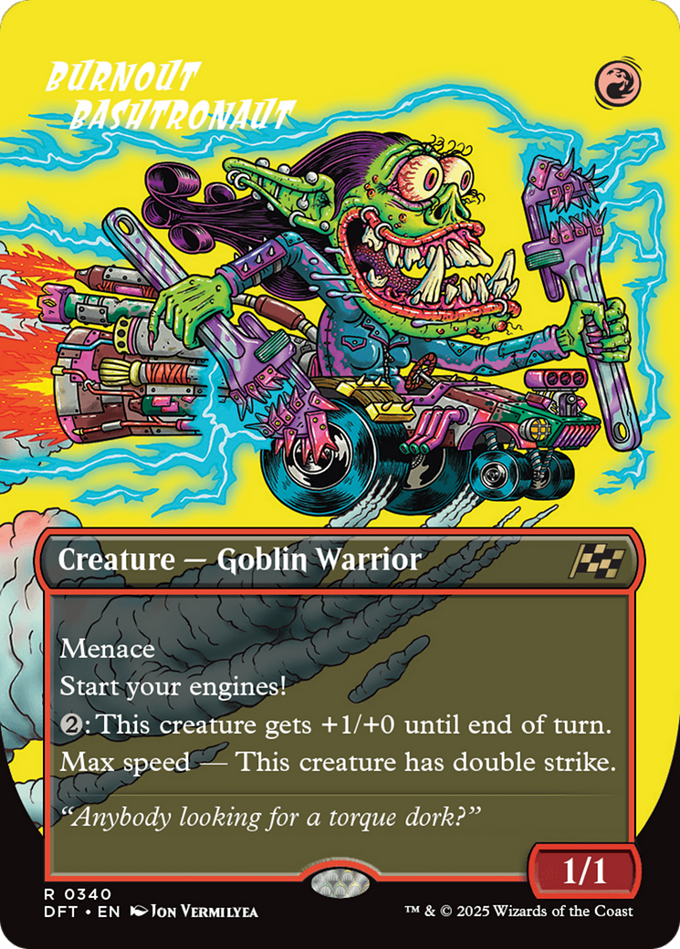 Burnout Bashtronaut (Borderless) (DFT-340) - Aetherdrift - Premium MTG Single from Wizards of the Coast - Just $0.08! Shop now at Game Crave Tournament Store