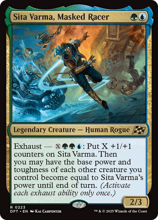 Sita Varma, Masked Racer (DFT-223) - Aetherdrift - Premium MTG Single from Wizards of the Coast - Just $0.08! Shop now at Game Crave Tournament Store