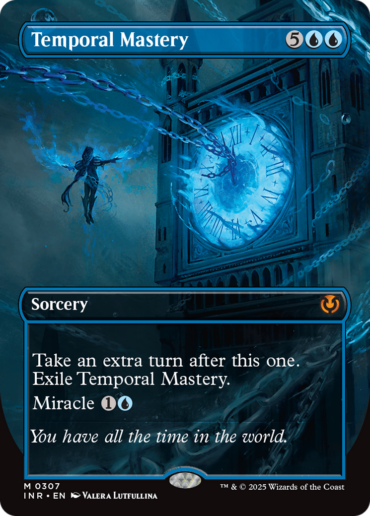Temporal Mastery (Borderless) (-307) - Innistrad Remastered Foil - Premium MTG Single from Wizards of the Coast - Just $5.50! Shop now at Game Crave Tournament Store
