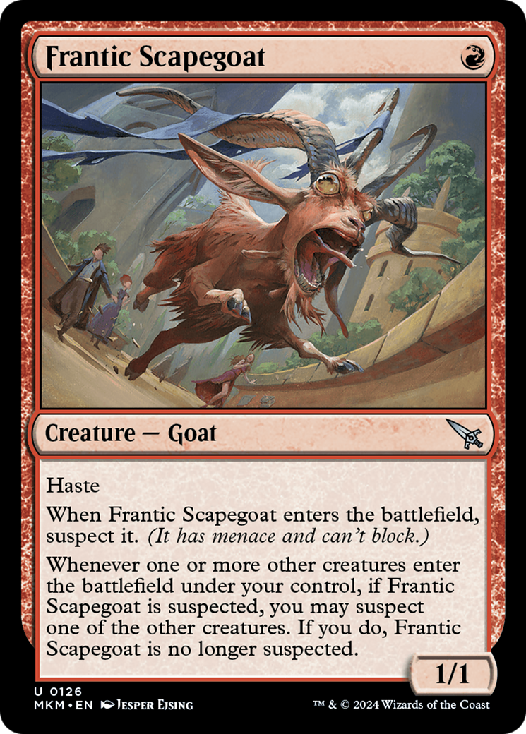Frantic Scapegoat (MKM-126) - Murders at Karlov Manor - Premium MTG Single from Wizards of the Coast - Just $0.25! Shop now at Game Crave Tournament Store