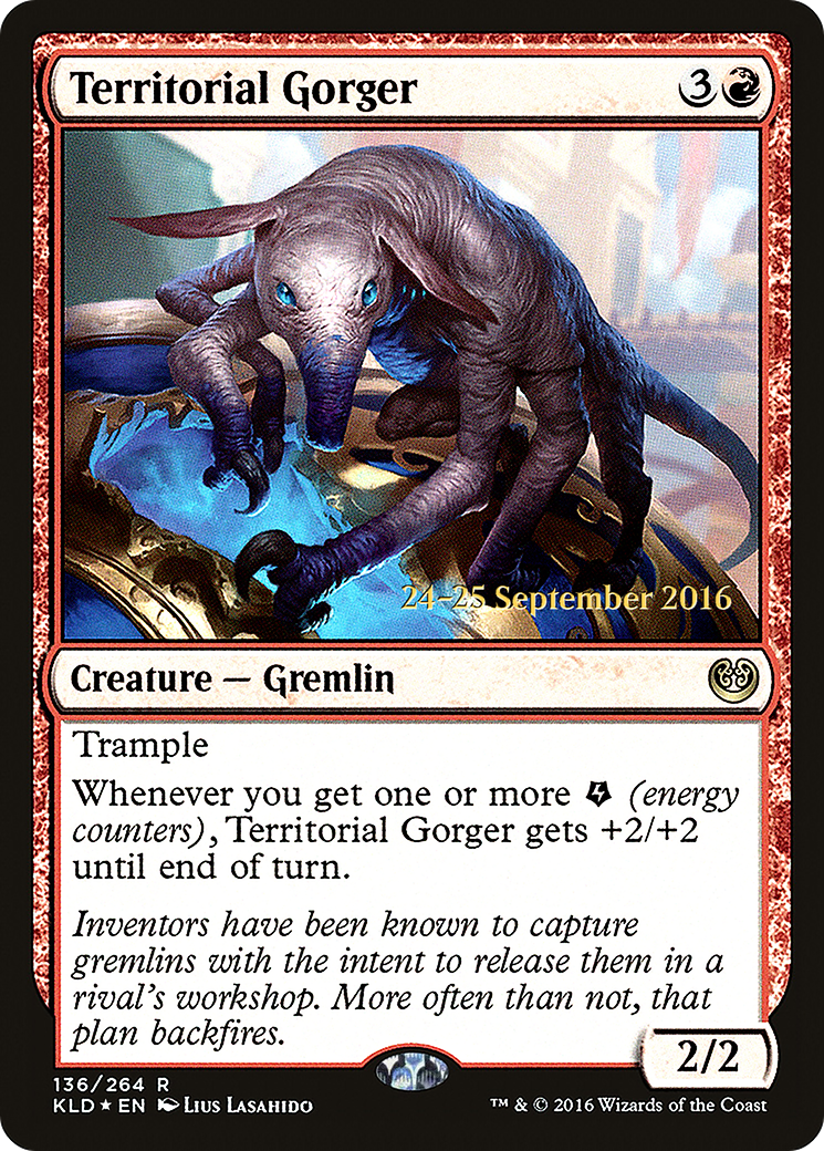Territorial Gorger (PKLD-136S) - Kaladesh Promos Foil