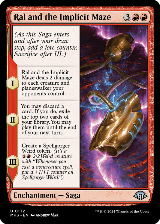 Ral and the Implicit Maze (MH3-132) - Modern Horizons 3 - Premium MTG Single from Wizards of the Coast - Just $0.25! Shop now at Game Crave Tournament Store