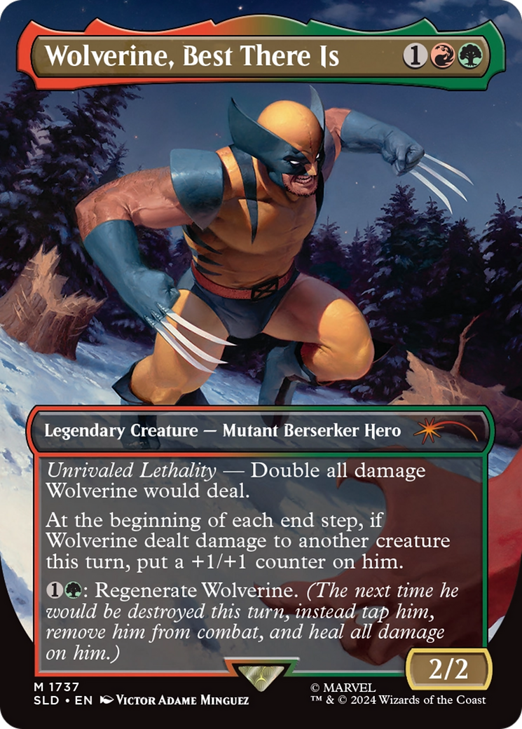 Wolverine, Best There Is (SLD-1737) - Secret Lair Drop (Borderless) - Premium MTG Single from Wizards of the Coast - Just $28.12! Shop now at Game Crave Tournament Store