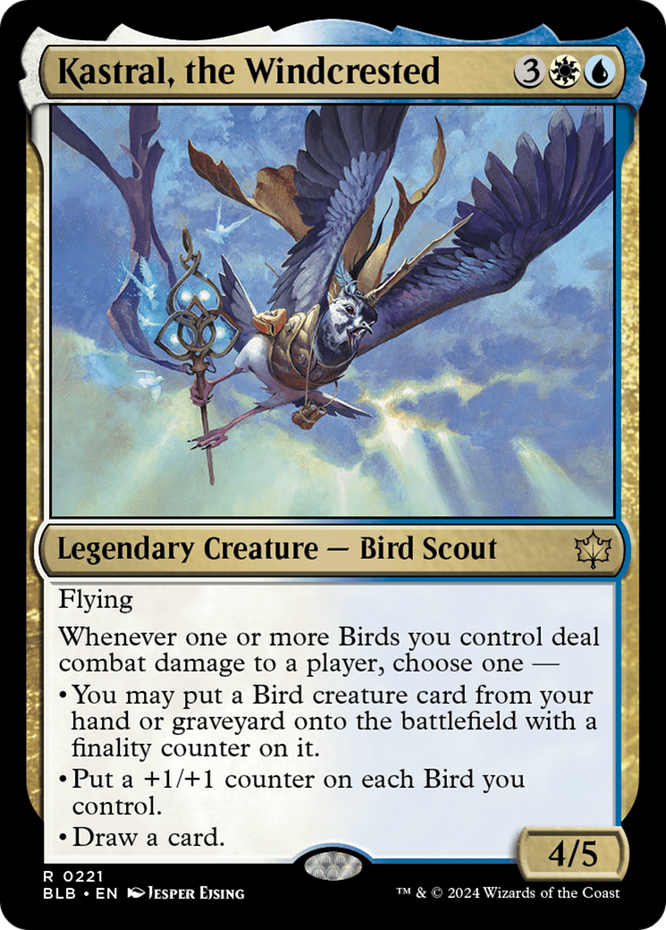Kastral, the Windcrested (BLB-221) - Bloomburrow Foil - Premium MTG Single from Wizards of the Coast - Just $0.33! Shop now at Game Crave Tournament Store