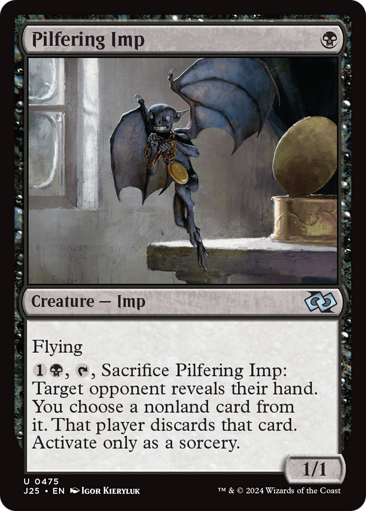 Pilfering Imp (J25-475) - Foundations Jumpstart - Premium MTG Single from Wizards of the Coast - Just $0.25! Shop now at Game Crave Tournament Store