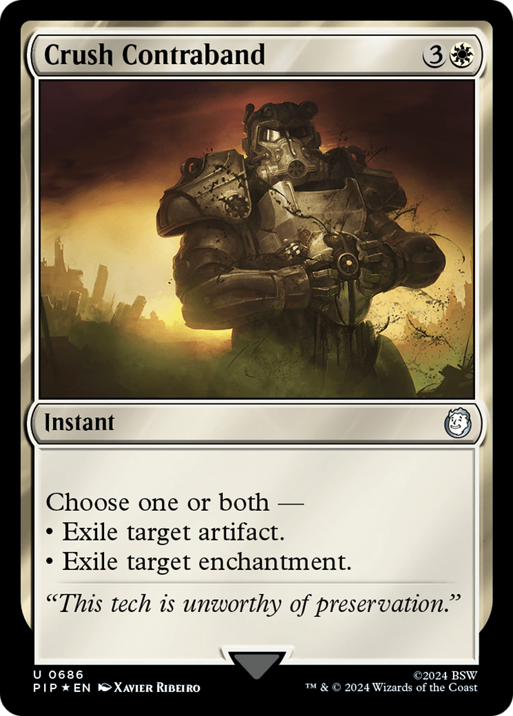 Crush Contraband (PIP-686) - Fallout Foil - Premium MTG Single from Wizards of the Coast - Just $3.30! Shop now at Game Crave Tournament Store