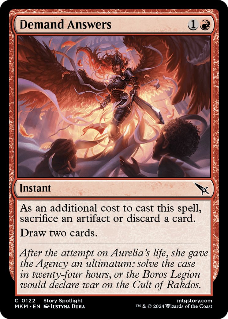 Demand Answers (MKM-122) - Murders at Karlov Manor Foil - Premium MTG Single from Wizards of the Coast - Just $0.28! Shop now at Game Crave Tournament Store