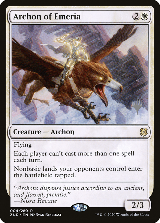 Archon of Emeria (PZNR-04P) - Zendikar Rising Promos