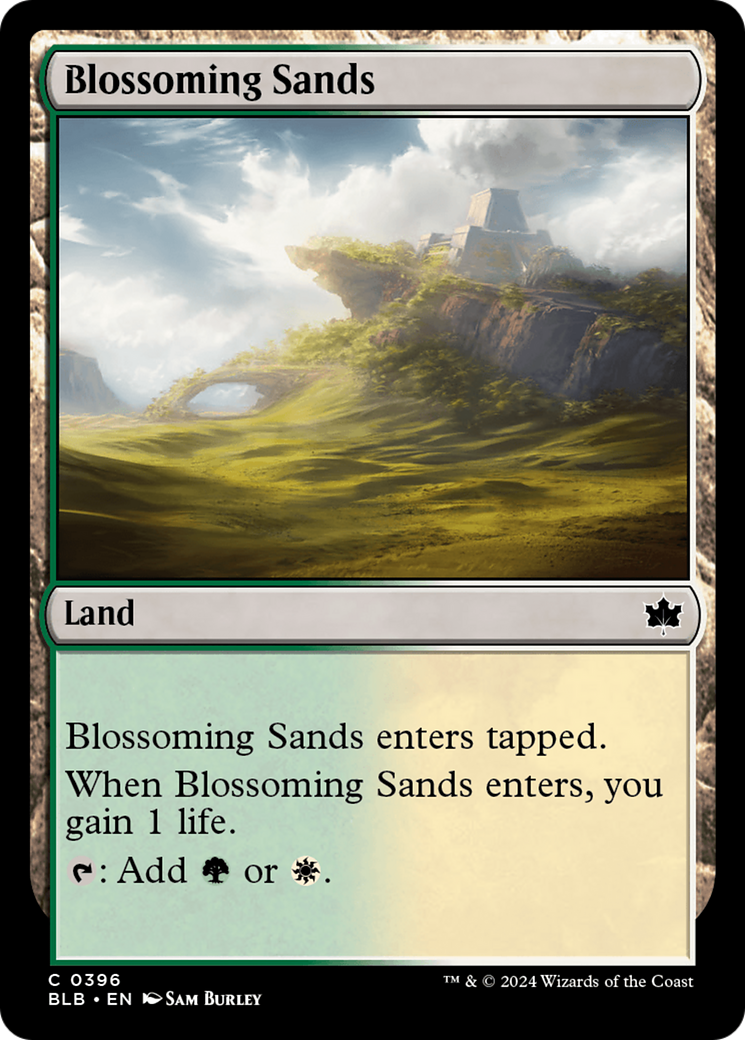 Blossoming Sands (BLB-396) - Bloomburrow - Premium MTG Single from Wizards of the Coast - Just $0.25! Shop now at Game Crave Tournament Store