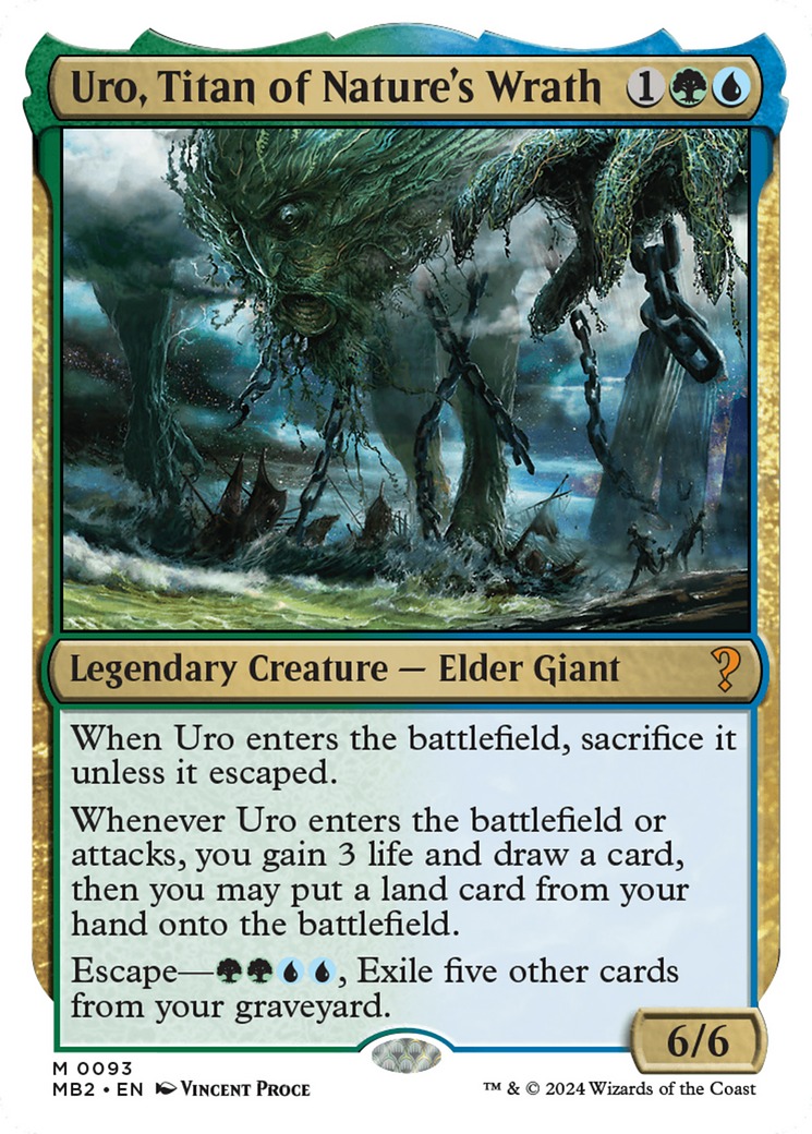 Uro, Titan of Nature's Wrath (MB2-093) - Mystery Booster 2 - Premium MTG Single from Wizards of the Coast - Just $3.66! Shop now at Game Crave Tournament Store