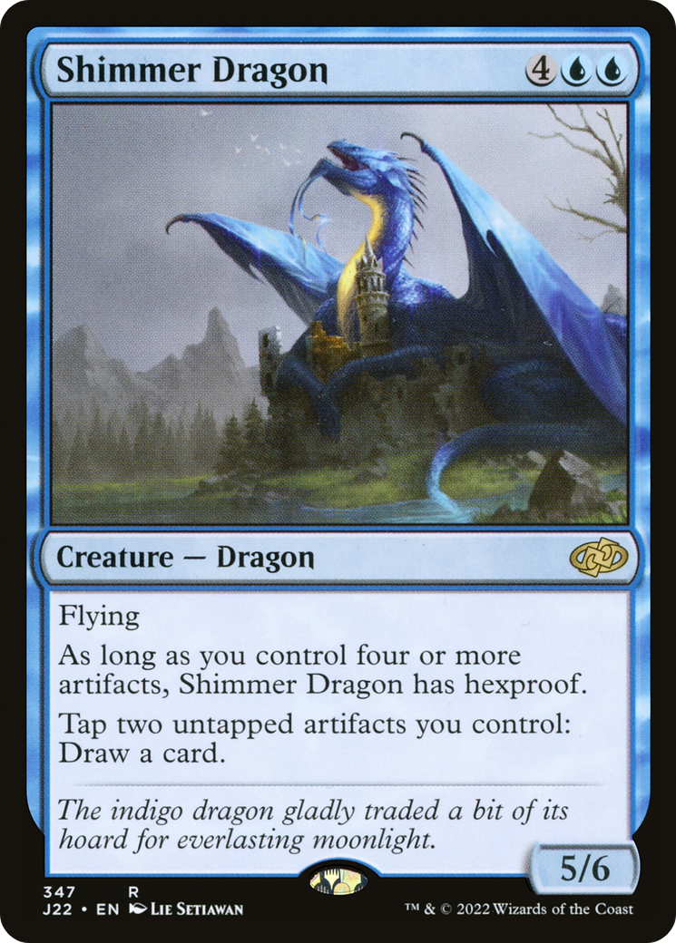 Shimmer Dragon (J22-347) - Jumpstart 2022 - Premium MTG Single from Wizards of the Coast - Just $0.09! Shop now at Game Crave Tournament Store
