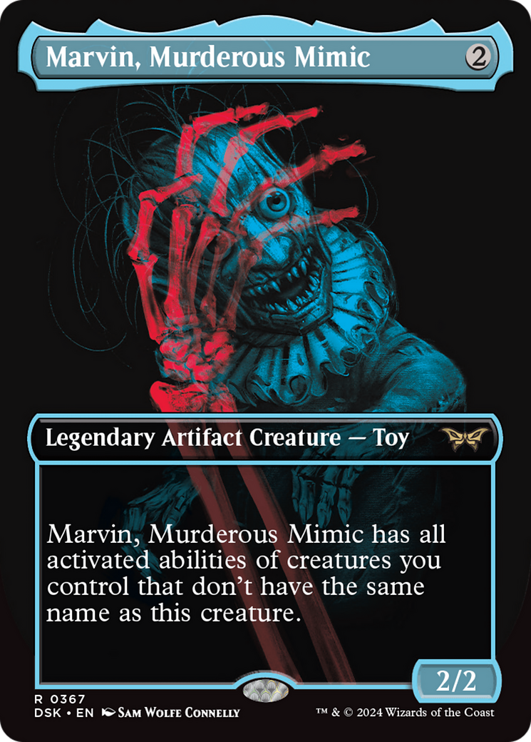 Marvin, Murderous Mimic (DSK-367) - Duskmourn: House of Horror (Borderless) Foil - Premium MTG Single from Wizards of the Coast - Just $4.51! Shop now at Game Crave Tournament Store