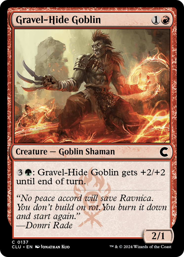 Gravel-Hide Goblin (CLU-137) - Ravnica: Clue Edition - Premium MTG Single from Wizards of the Coast - Just $0.25! Shop now at Game Crave Tournament Store