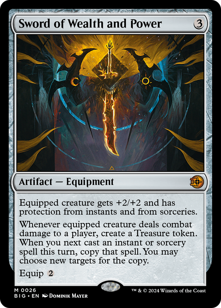 Sword of Wealth and Power (BIG-026) - The Big Score Foil - Premium MTG Single from Wizards of the Coast - Just $13.13! Shop now at Game Crave Tournament Store