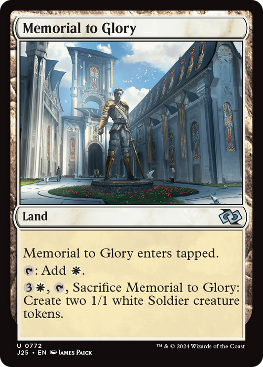 Memorial to Glory (J25-772) - Foundations Jumpstart - Premium MTG Single from Wizards of the Coast - Just $0.25! Shop now at Game Crave Tournament Store