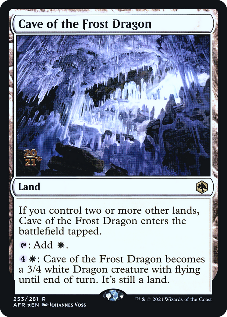 Cave of the Frost Dragon (PAFR-253S) - Adventures in the Forgotten Realms Promos Foil