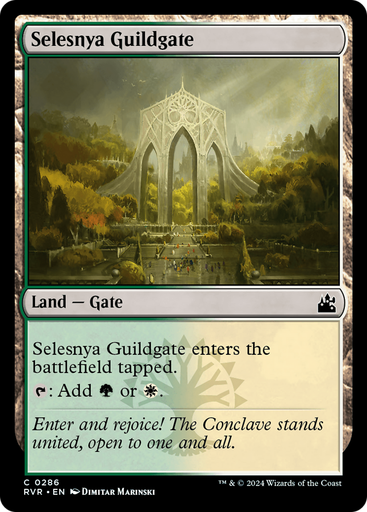 Selesnya Guildgate (RVR-286) - Ravnica Remastered Foil - Premium MTG Single from Wizards of the Coast - Just $0.26! Shop now at Game Crave Tournament Store