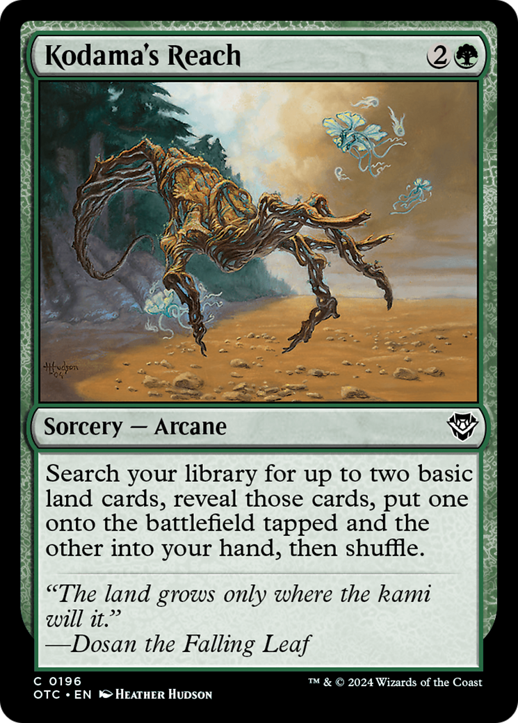 Kodama's Reach (OTC-196) - Outlaws of Thunder Junction Commander - Premium MTG Single from Wizards of the Coast - Just $1.27! Shop now at Game Crave Tournament Store