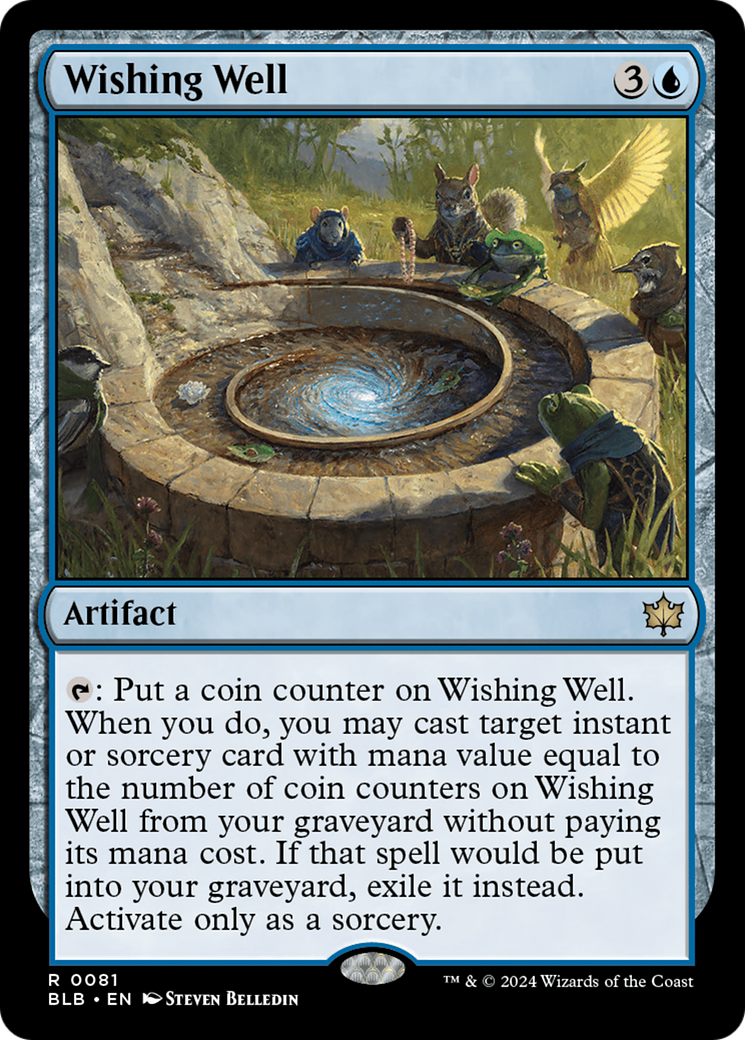 Wishing Well (BLB-081) - Bloomburrow Foil - Premium MTG Single from Wizards of the Coast - Just $0.25! Shop now at Game Crave Tournament Store