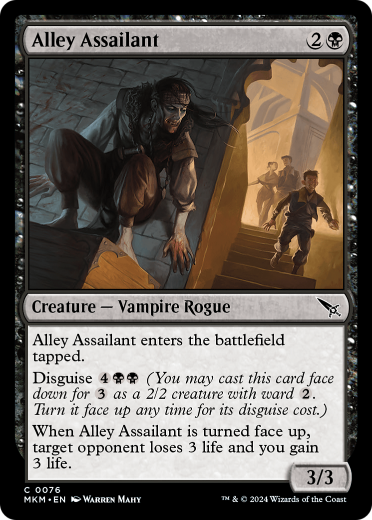 Alley Assailant (MKM-076) - Murders at Karlov Manor - Premium MTG Single from Wizards of the Coast - Just $0.23! Shop now at Game Crave Tournament Store