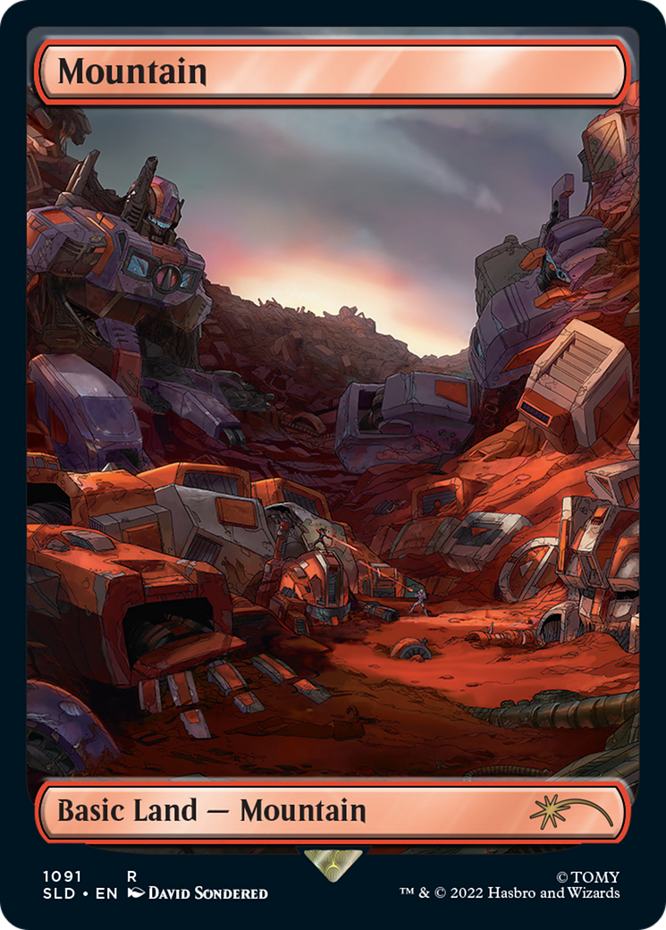 Mountain (SLD-1091) - Secret Lair Drop - Premium MTG Single from Wizards of the Coast - Just $8.58! Shop now at Game Crave Tournament Store