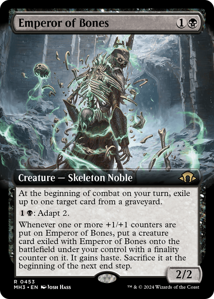 Emperor of Bones (MH3-453) - Modern Horizons 3: (Extended Art) - Premium MTG Single from Wizards of the Coast - Just $2.15! Shop now at Game Crave Tournament Store