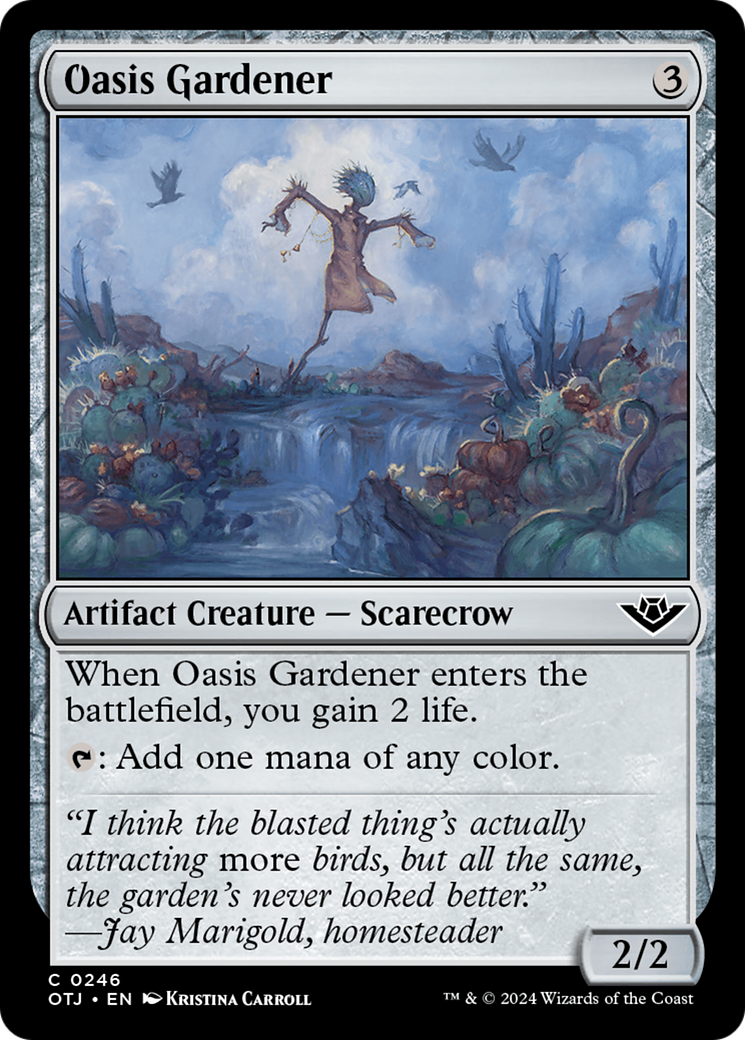 Oasis Gardener (OTJ-246) - Outlaws of Thunder Junction - Premium MTG Single from Wizards of the Coast - Just $0.25! Shop now at Game Crave Tournament Store