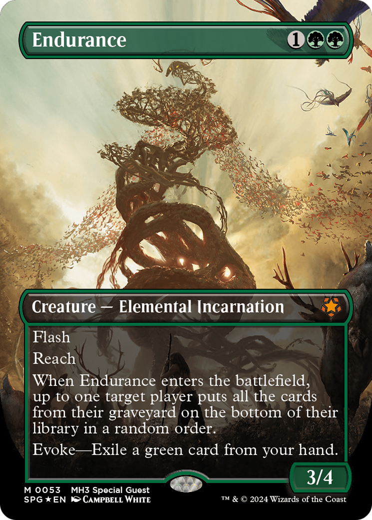 Endurance (SPG-053) - Special Guests (Borderless) Foil - Premium MTG Single from Wizards of the Coast - Just $19.06! Shop now at Game Crave Tournament Store