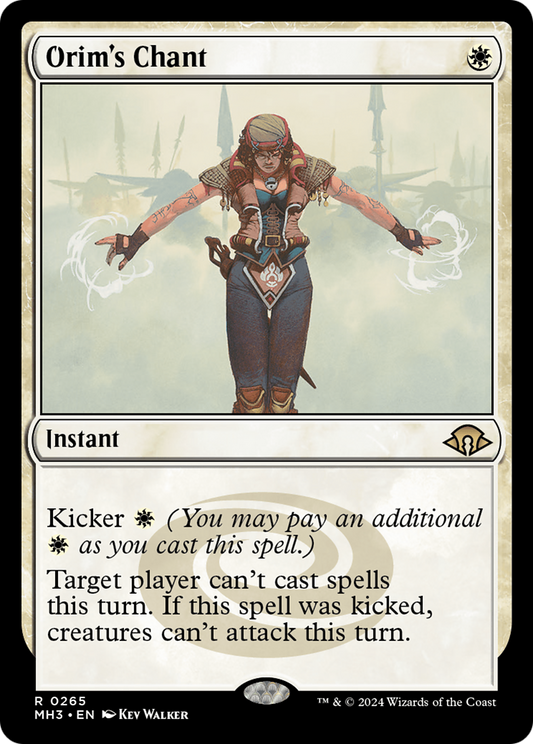 Orim's Chant (MH3-265) - Modern Horizons 3 - Premium MTG Single from Wizards of the Coast - Just $3.75! Shop now at Game Crave Tournament Store
