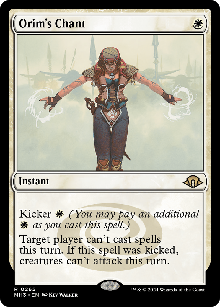 Orim's Chant (MH3-265) - Modern Horizons 3 Foil - Premium MTG Single from Wizards of the Coast - Just $4.64! Shop now at Game Crave Tournament Store