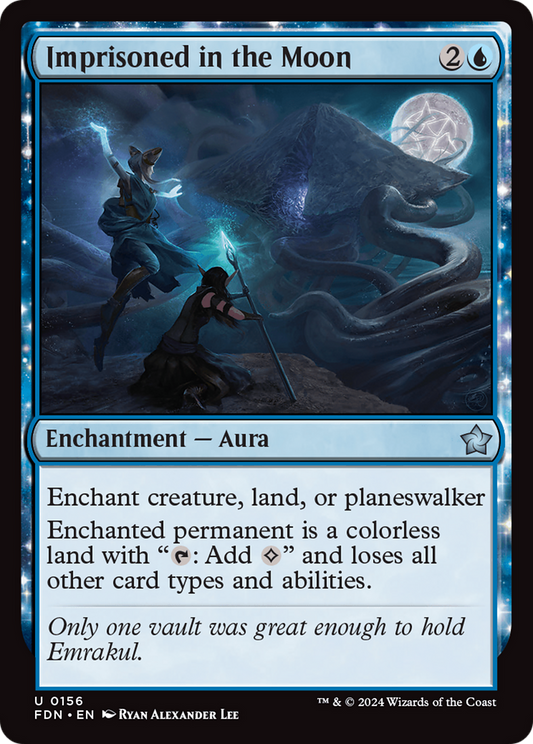 Imprisoned in the Moon (FDN-156) - Foundations - Premium MTG Single from Wizards of the Coast - Just $0.25! Shop now at Game Crave Tournament Store