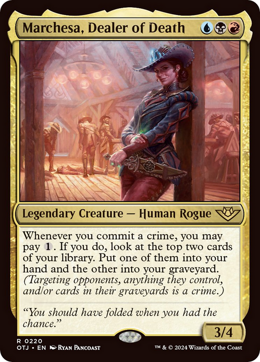 Marchesa, Dealer of Death (OTJ-220) - Outlaws of Thunder Junction - Premium MTG Single from Wizards of the Coast - Just $0.25! Shop now at Game Crave Tournament Store