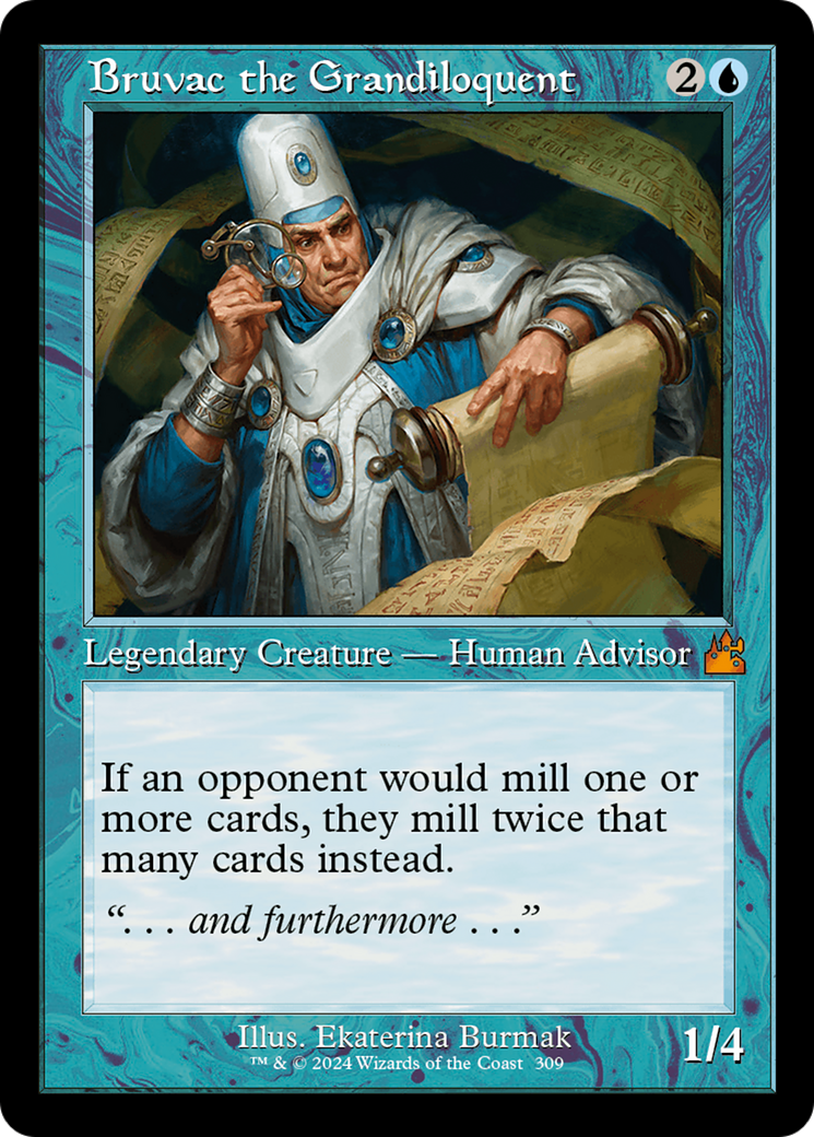 Bruvac the Grandiloquent (RVR-309) - Ravnica Remastered - Premium MTG Single from Wizards of the Coast - Just $25.97! Shop now at Game Crave Tournament Store