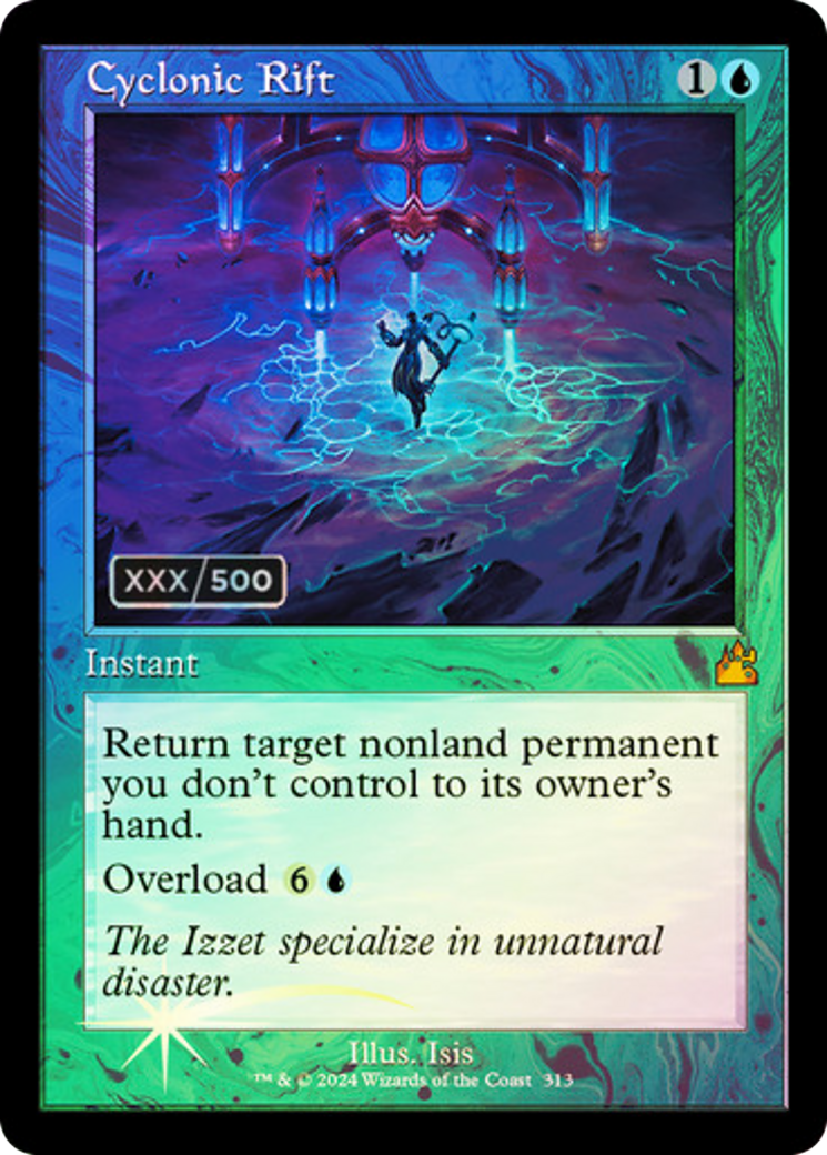 Cyclonic Rift (RVR-313Z) - Ravnica Remastered Foil - Premium MTG Single from Wizards of the Coast - Just $736! Shop now at Game Crave Tournament Store