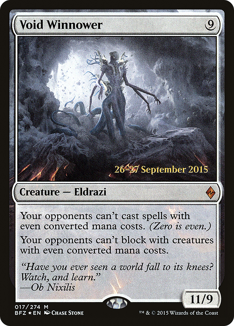 Void Winnower (PBFZ-17S) - Battle for Zendikar Promos Foil