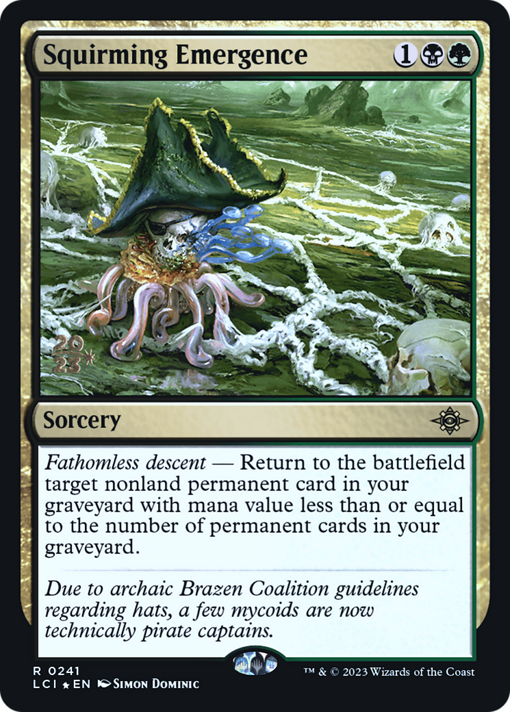Squirming Emergence (PLCI-241S) - The Lost Caverns of Ixalan Promos Foil - Premium MTG Single from Wizards of the Coast - Just $0.90! Shop now at Game Crave Tournament Store
