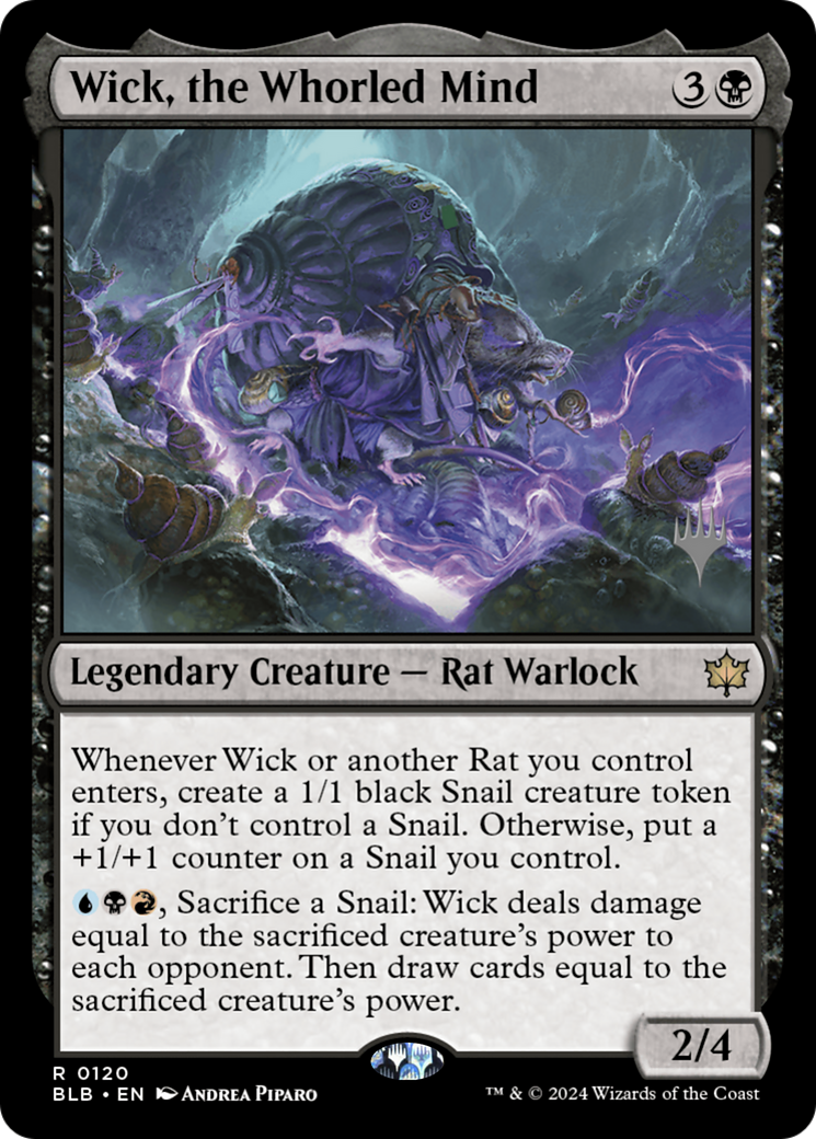Wick, the Whorled Mind (PBLB-120P) - Bloomburrow Promos - Premium MTG Single from Wizards of the Coast - Just $0.62! Shop now at Game Crave Tournament Store