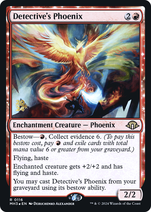 Detective's Phoenix (PMH3-116S) - Modern Horizons 3 Promos Foil - Premium MTG Single from Wizards of the Coast - Just $2.24! Shop now at Game Crave Tournament Store