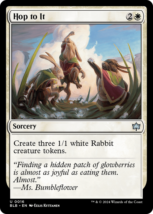 Hop to It (BLB-016) - Bloomburrow - Premium MTG Single from Wizards of the Coast - Just $0.25! Shop now at Game Crave Tournament Store
