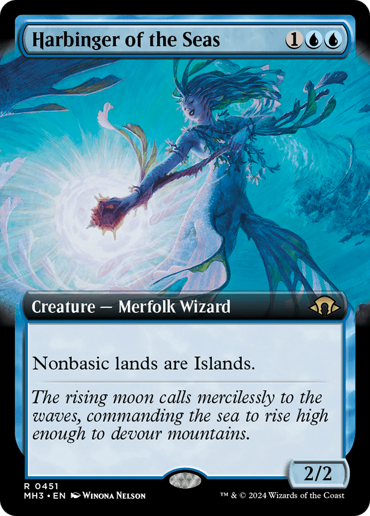 Harbinger of the Seas (MH3-451) - Modern Horizons 3: (Extended Art) - Premium MTG Single from Wizards of the Coast - Just $3.30! Shop now at Game Crave Tournament Store